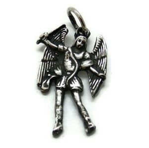 Sterling Silver Arc Angel Micheal Pendant